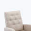 Chaise berçante à haut dossier avec siège rembourré et confortable-1726252605