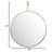 Stopwatch Round Accent Mirror - 30"W x 30"H - Gold-471552079-420534064-420534065