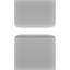 Colonne carrée classique en PVC lisse non effilée Craftsman, base standard et base standard-118304136-118304128