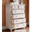 Artistic Light Wood Dresser Copper Details