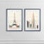 « graphicing architecture i » par antonyme bunjamin (abe)-ensemble de 2 reproductions d’art sur cadre photo-1028762207-1028762206-1028757466