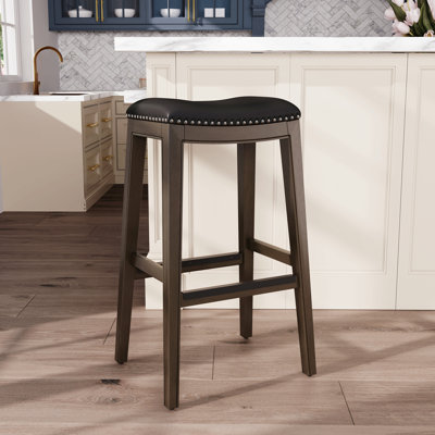 30" Bar Height Saddle Stool