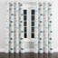 Rideaux en velours Coastal - 1 panneau à œillets Blue Drift Shore-709898824-709898827