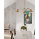 Delano 3 Light Metal Dimmable Chandelier