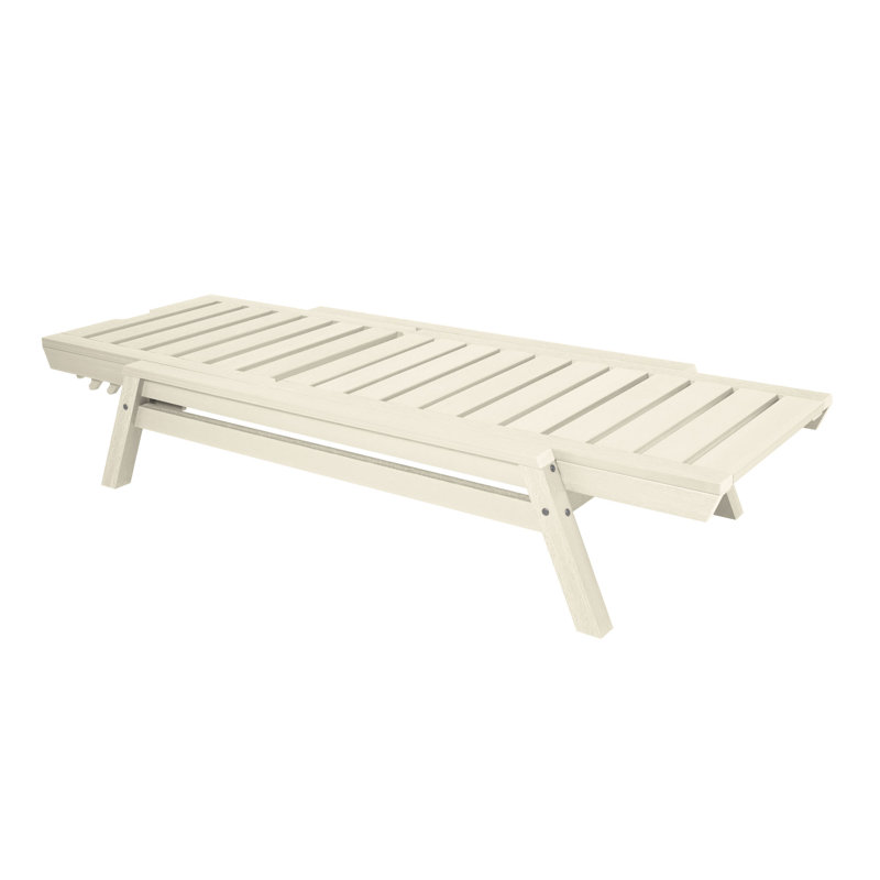 Jiwoo Outdoor Chaise Lounge, Whitewash