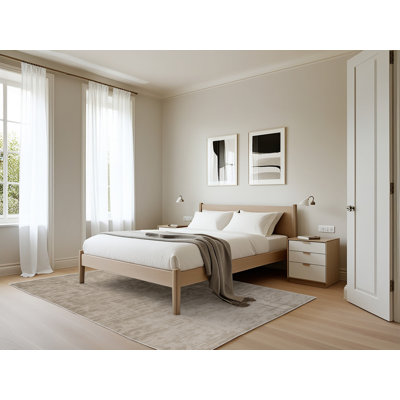 Tapis beige lavable à la machine