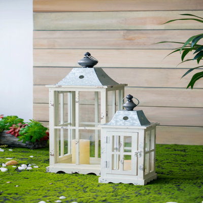 Lanterne de bougie en bois décorative, porte-lanterne ouragan