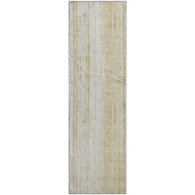 Premium Machine Washable Prisco Gold Rug