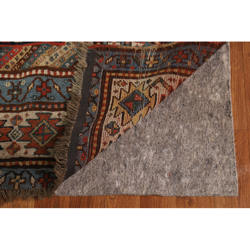 Tapis oriental pré-1900 à teinture végétale Kazak 5 x 13