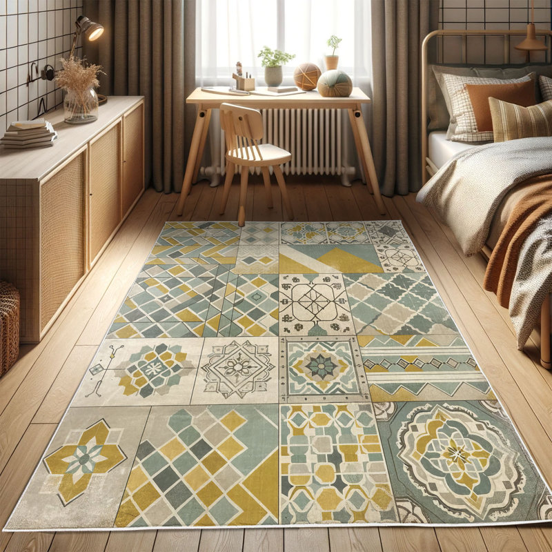 Rectangle 177 cm x 122 cm Area Rug