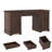  58'' W Rectangle Computer Desk with Storage Cabinet and Drawers, Farmhouse Home Office Desk, Wooden Executive Desk with Charging Station-95912547