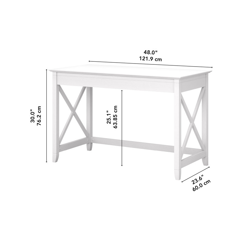 Ozro 48'' Desk, Pure White Oak