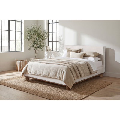 Plaza Upholstered Wood Platform Bed