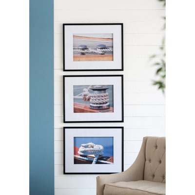 Art mural 30 "x 24" noeuds de bateau avec cadre noir, 3 groupes. Ornement en plastique multicolore pour espace de vie, chambre à coucher, entrée, bureau. 29,9 x 1,2 x 23,6 pouces, 19,1 lb de cadres. Salle d’ornement,