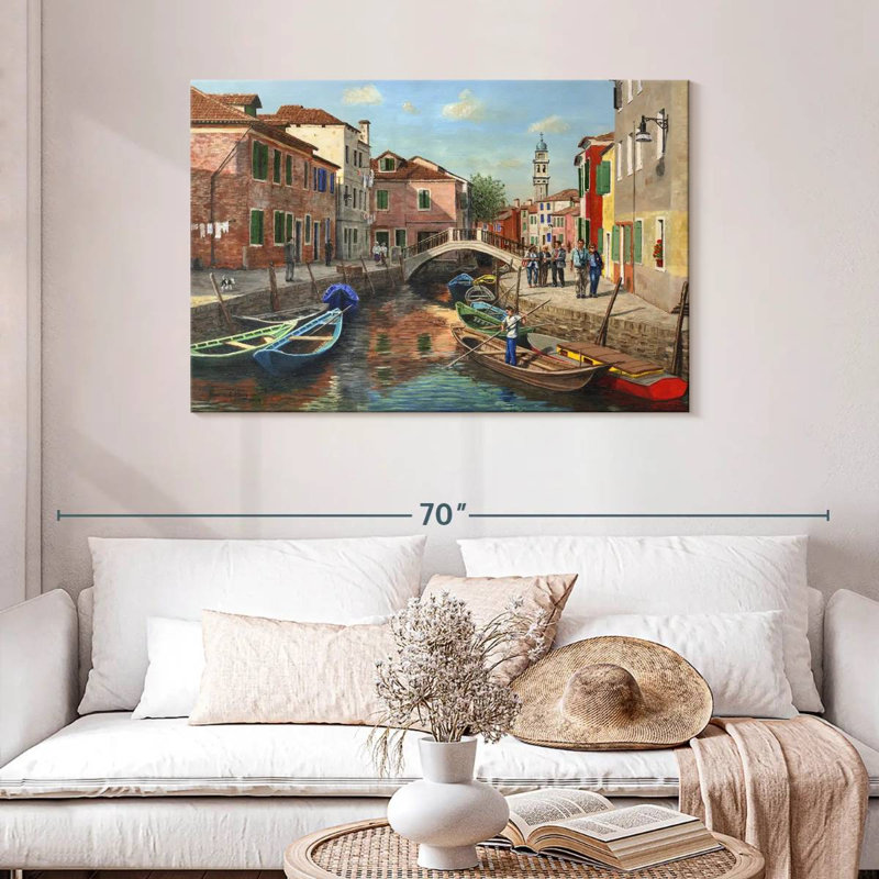 Canal Nicci Burano Venise, H 30 po x l 45 po