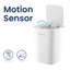 Ninestars 2.6 Gallon Automatic Motion Sensor Trash Can for Bathroom  Bedroom Office 10L, White, DZT-10-11