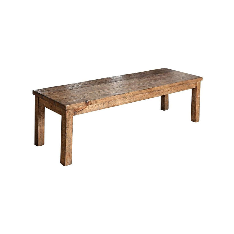 Banc en bois rustique l 52,6 po, chêne rustique