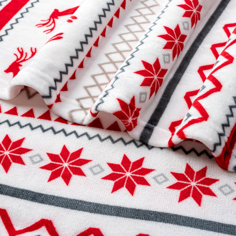 Jeté de Noël Couverture polaire renne
