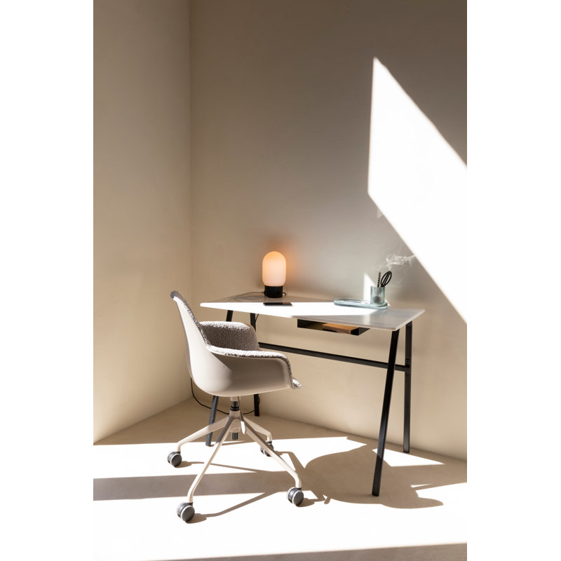 Albert Swivel Task Chair, Brown, Taupe
