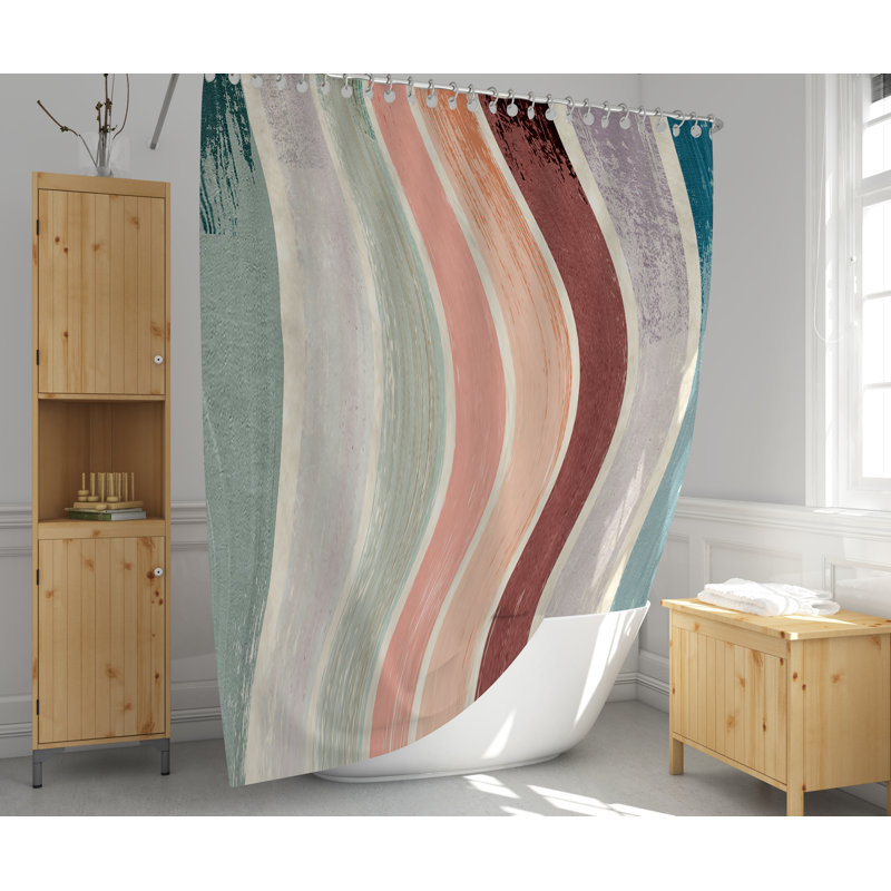Rideau de douche Wavy, H 72 po x l 70 po