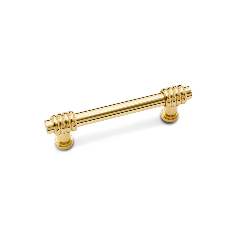 CP Series 3" Center to Center Bar Pull, Polished Brass / Polished Brass