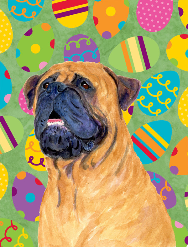Drapeau de jardin Atara, Mastiff (beige et noir)