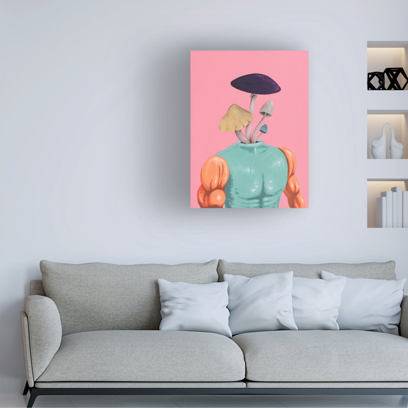 «Famous When Dead Dr Fun Guy», art sur toile, H 19 po x l 14 po