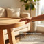 Table de bout ronde à 2 niveaux Minimalist