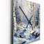 Horloge murale moderne Birch Woods Winter Moonrise I-99629656