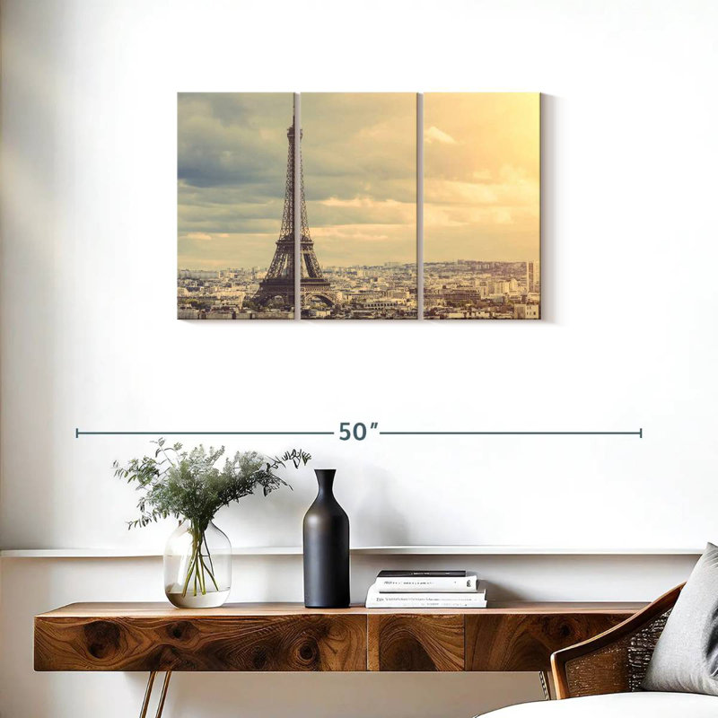 Sebbie Sepia Eiffel Tower Paris, 20" H x 33" W