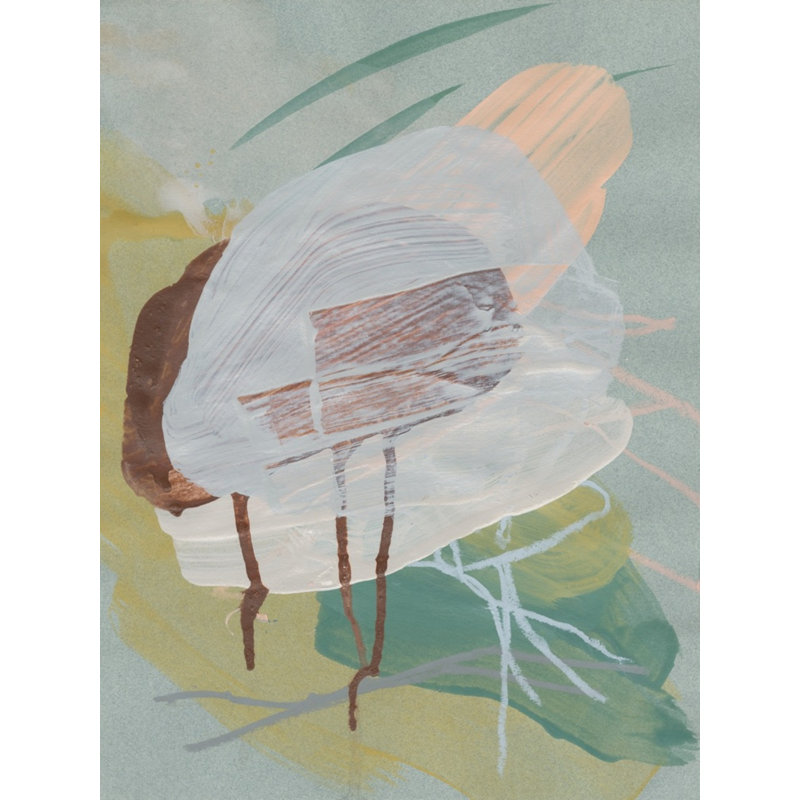 Jelly Fly Print by Cassidy Cole, Maple Framed, 41" H x 33" W