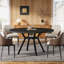 Round Metal Base Dining Table