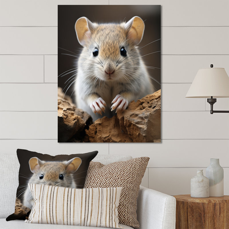 Mignon rongeur - animaux, art mural en métal, salon, H 20 po x l 12 po x P 1 po