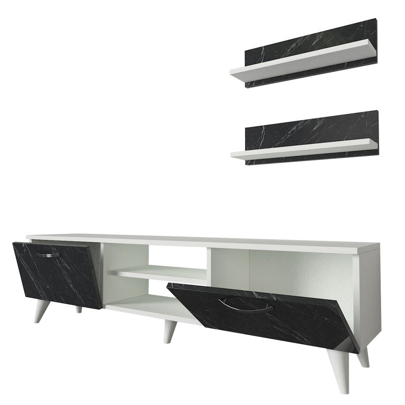 Mcphearson Unfinished Entertainment Centre for TVs up to 65", White
