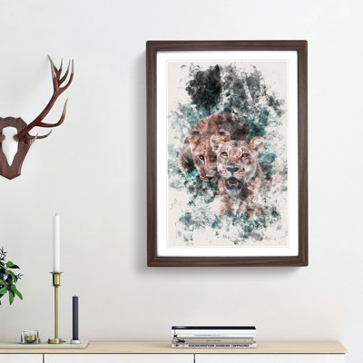 Lioness Duo - Picture Frame Painting Print
