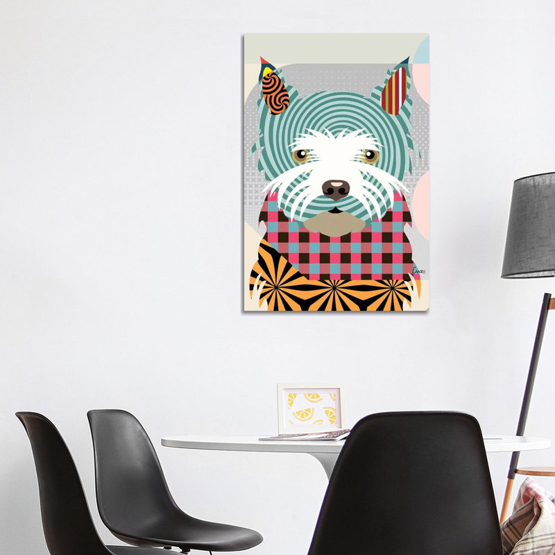 «West Highland Terrier» par Lanre Studio - impression sur toile tendue, H 40 po x l 26 po x P 1,5 po