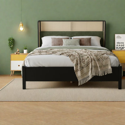 Spacious King Size Beds, Solid Wood Mdf Frame, Modern Bedroom Oasis