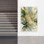 Fluid Green Bloom Abstract Elegant Ethereal Nature Wall Art Print 1 Piece Wrapped Canvas Wall Art-1517459452