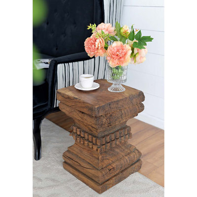 Tabouret d'appoint en bois massif Dorelien