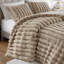 Ensemble d'édredon 3 pièces Jasmine Taupe-102615781-102615783