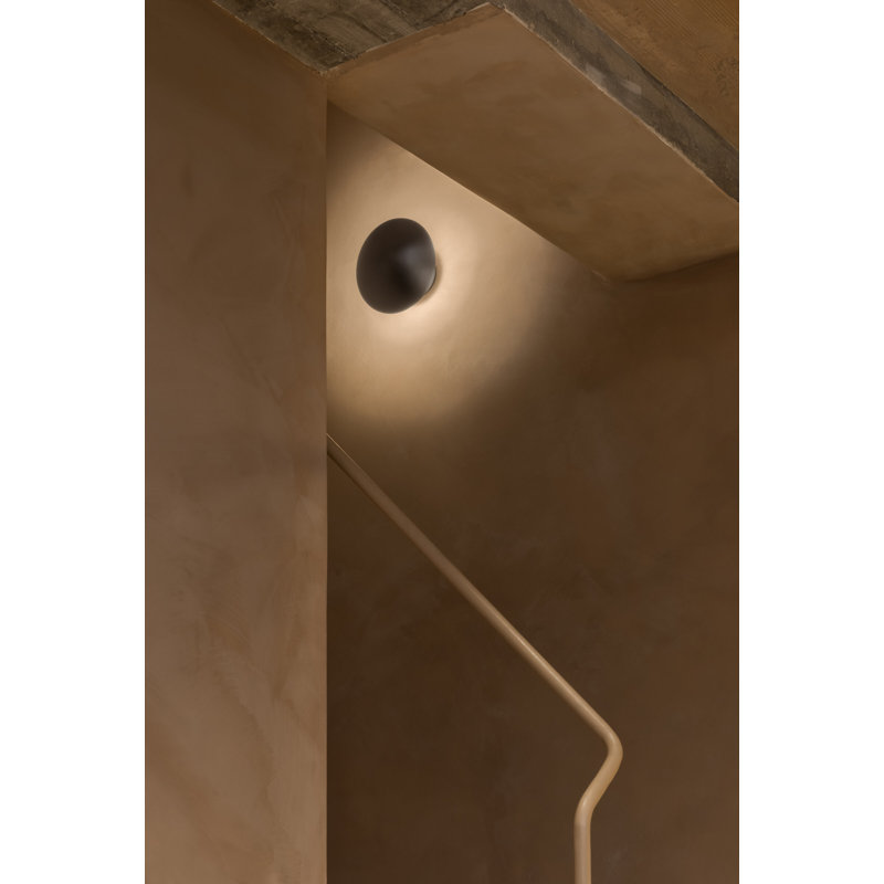 Nickel LED Wallchiere, 9.4"W x 9.4"H x 5.1"D