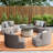 Miamisburg Outdoor Fabric Snug Set - with Rising Table