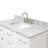 Abbate 42" Single Bathroom Vanity with Carrara White Marble Top-85364119