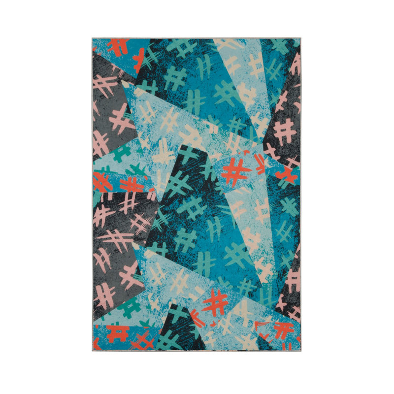 Premium Hall Carpet, 3D Digital Printed, 39.4 x 59.1 Inches | 100% Polyester, Antibacterial, Non-Slip Underside | Pile Height: 0.04 Inches, Machine Washable, Ideal for Living Room & Entryway Decor