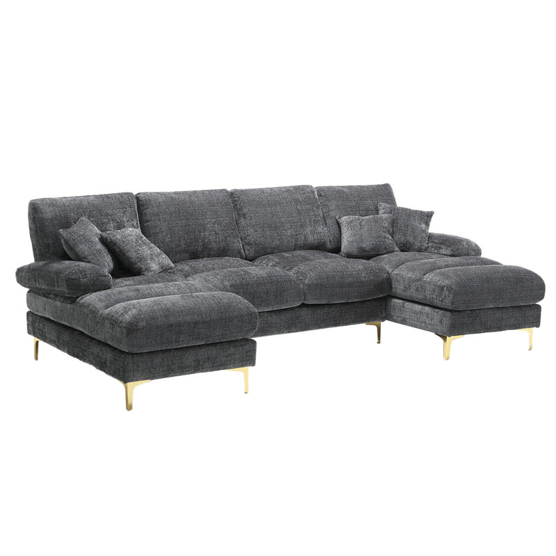 4 Seater Corner Sectional, Gray