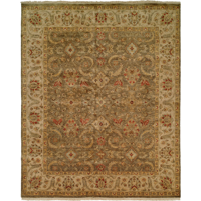 Agirta Hand Woven Wool Oriental Area Rug, Rectangle 12' x 18'