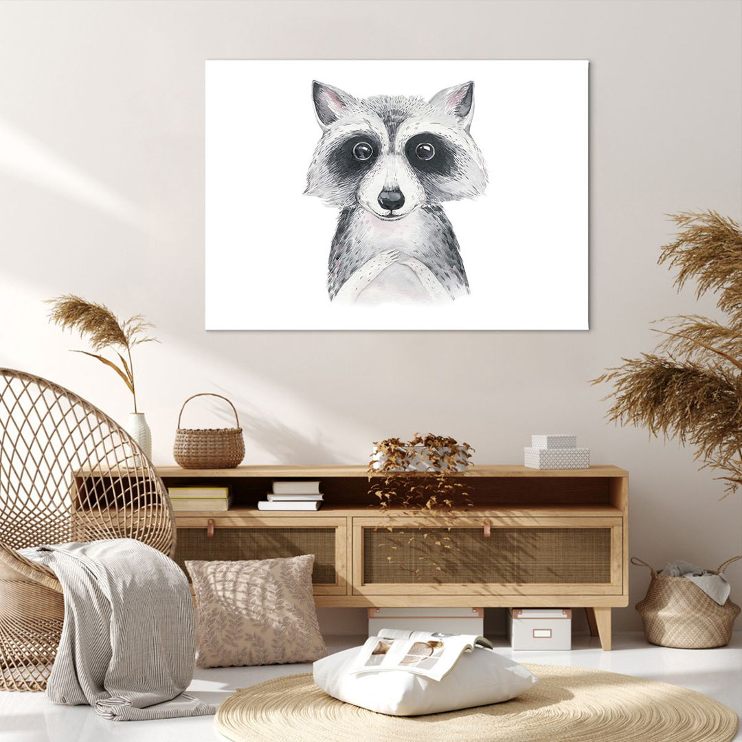 Leinwandbild Raccoon Picture Kinder