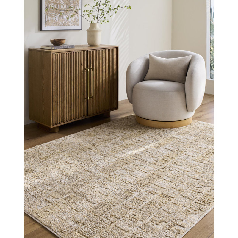 Tonyette Machine Woven Rug, Rectangle 7'10" x 10'2"