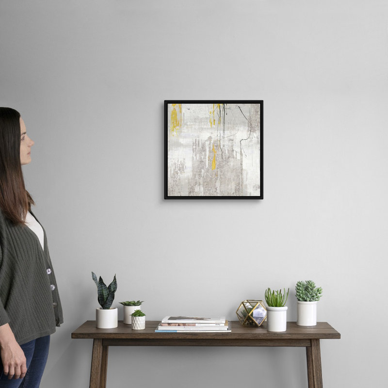 « Trickle II » par PI studio-impression sur toile, Toile avec cadre noir, H 18 po x l 18 po x P 1,75 po