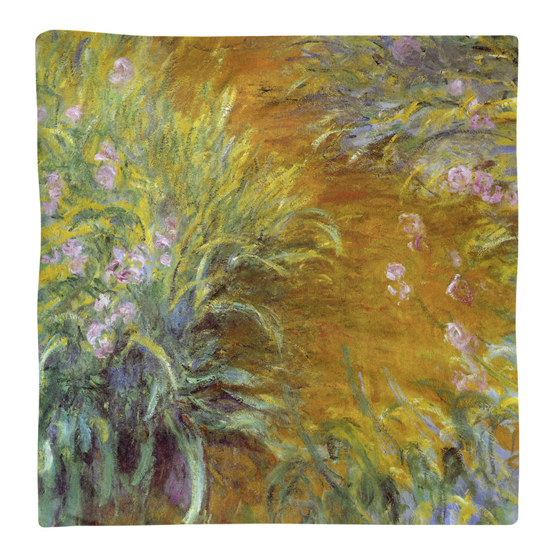 Claude Monet Polyester Square Napkin, 0.1" H x 22" W x 22" D, Cotton Twill